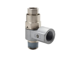 101GA3838, Pneufit 10 Push-in fitting, Pilot operated check valve, R3/8, Rc3/8