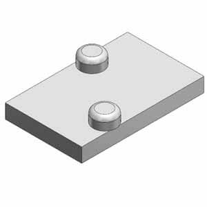 SYJ500-10-1A-Q, SYJ300/500/700, SYJ500-10-*A, Blanking plate for SYJ500