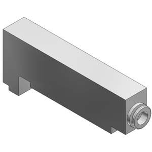 VVQ2000-P-1-C8, VQC, VVQ2000-P-1-C8, Individual SUP Spacer, Base Mounted