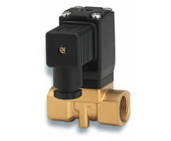 8253050.8001.02400, Solenoid actuated diaphragm valve with forced lifting