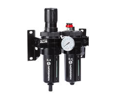 BL64-405, Olympian Plus combination unit (FRL), G1/2, automatic drain, 40µm filter element, without shut-off valve