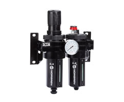 BL64-425, Olympian Plus combination unit (FRL), G1/2, manual drain, 40µm filter element, without shut-off valve