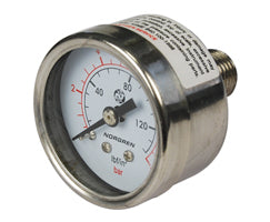 18-015-909, Gauge, 1/4" NPT thread, 0 to 10 bar