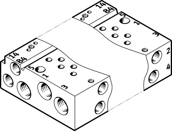 VABM-L1-10AW-M7-9 Manifold rail