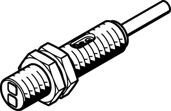 SOEG-RT-M12-PS-K-2L Diffuse sensor
