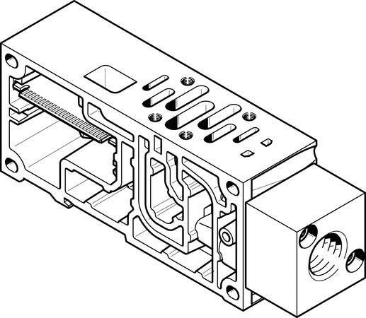 VABV-S6-1Q-N12 Manifold sub-base