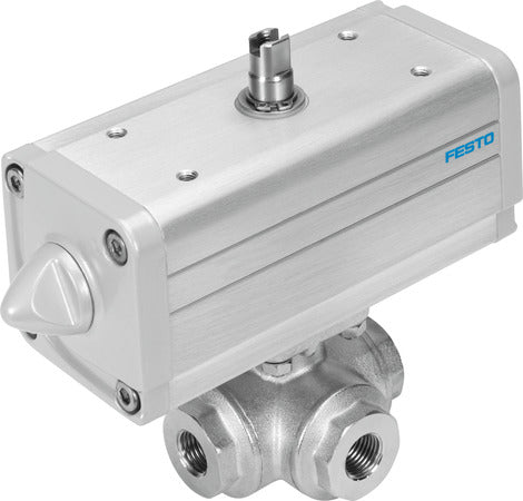 VZBA-1/2"-GGG-63-32L-F0304-V4V4T-PP30-R- Ball valve actuator unit