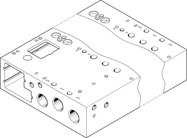 VABM-L1-14G-G14-10-GR Manifold rail