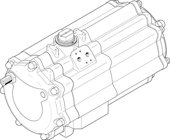 DAPS-2880-090-R-F16-T6 Semi-rotary drive