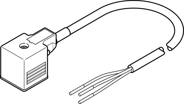 NEBV-A1W3F-P-K-0.6-N-LE3 Connecting cable