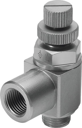 GRLA-M5-RS-B One-way flow control valve