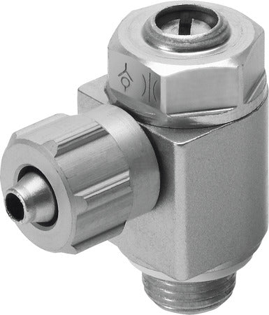 GRLA-1/4-PK-6-B One-way flow control valve