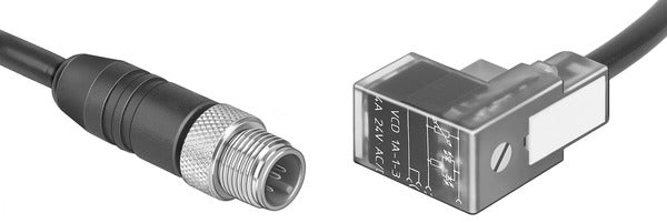 KMEB-2-24-M12-0,5-LED Plug socket with cable