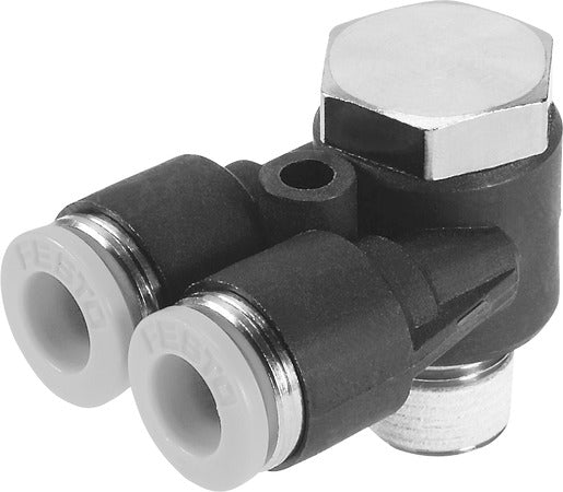 QSYLV-1/8-1/4-U Push-in T-fitting
