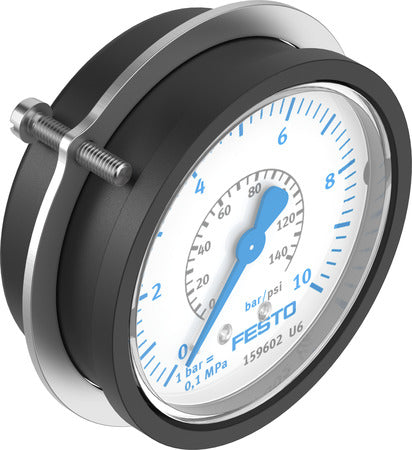 FMA-63-10-1/4-EN Flanged pressure gauge