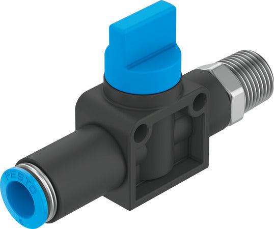 HE-3-1/8-QS-6 Shut-off valve
