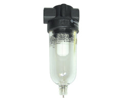 F07-200-M3TG, Miniature general purpose filter, G1/4, Manual drain, 40µm filter element