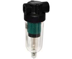 F39-200-M0TG, Miniature puraire oil removal filter, G1/4, Manual drain, 0.01µm filter element
