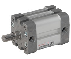 RA/192100/M/25, ISO compact double acting cylinder, 100mm diameter, 25mm stroke