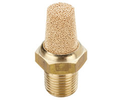 T40M0500, Quietaire sintered bronze silencer, M5