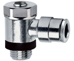 10K510818, Pneufit 10 Push-in fitting, Banjo flow control, Regulating out, 8mm, G1/8