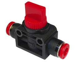 C00GF0800, Pneufit C Push-in fitting, 3/2 Shut-off valve, 8mm