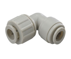 D20400500HS, Pneufit D Acetal push-in fitting, Union elbow polymer to steel tube, 5/16", 5/16"