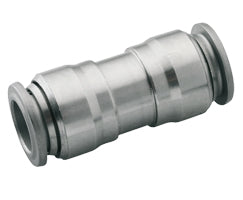 S00200400, Pneufit S Stainless steel push-in fitting, Connector, Straight, 4mm