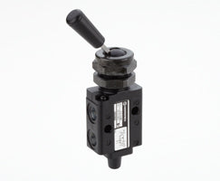 03029602, Super X 3/2 manual valve, Black, Lever/Lever, G1/8