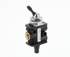 03040302, Super X 3/2 manual valve, Black, Toggle/Toggle, G1/8