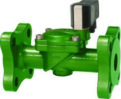 8303401.9101.02400, Cast steel indirectly actuated solenoid valve, DN25 flange