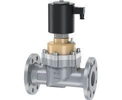 8650200.8920.02400, Cast steel directly actuated solenoid valve, DN15 flange