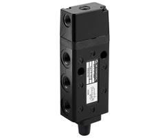 X3064102, Super X 5/2 air pilot actuated valve, Pilot/Spring, G1/4