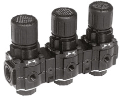 R72M-2AK-RMN, Excelon general purpose manifold pressure regulator, 1/4 PTF, 0.3-10 bar, without gauge