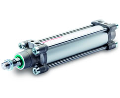 RA/801032/M/80, ISOLine tie rod single acting cylinder, 32mm diameter, 80mm stroke
