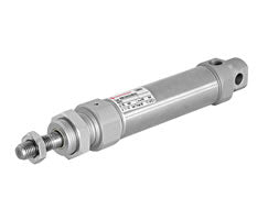 RM/28020/M/10, ISO roundline single acting cylinder, 20mm diameter, 10mm stroke