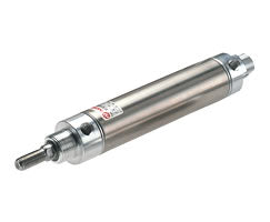 RT/57225/M/370, Roundline double acting cylinder, 25mm diameter, 370mm stroke