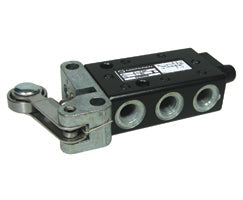 X3039302, Super X 5/2 mechanical valve, Roller lever (heavy duty)/Spring, G1/8