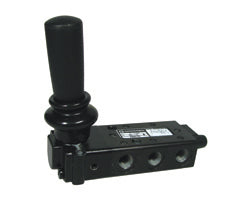X3047702, Super X 5/2 manual valve, Black, Lever/Lever, 13N, G1/8