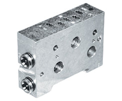 V70426-65F, Modular sub-bases and end plates for V44/V45 Mini ISO valves