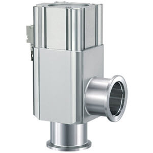 XLAV-40F-2-5LZ-Q, XL#2, XLAV-2, Aluminium High Vacuum Angle Valve, Normally Closed/Bellows Seal with Solenoid Valve