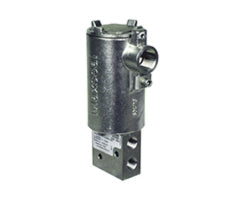 Y013PA1H1BS, Maxseal ICO3 24Vdc direct acting 3/2 NC stainless steel 1/4" NPT ported valve