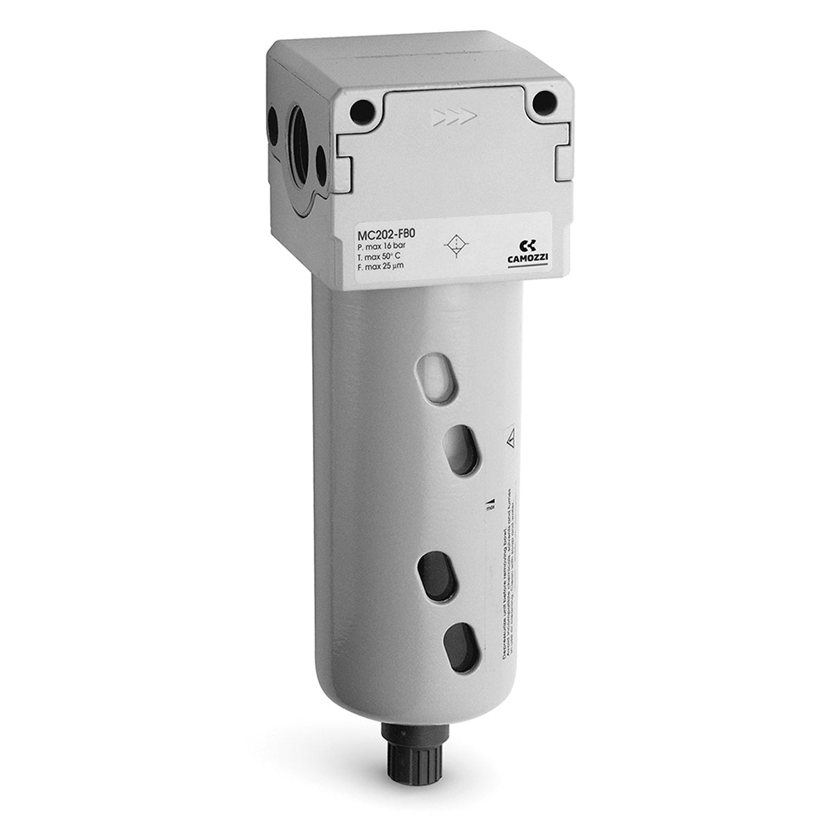 Camozzi MC104-FB0 - Coalescing filter-1/4-0.01 micron-semi automatic