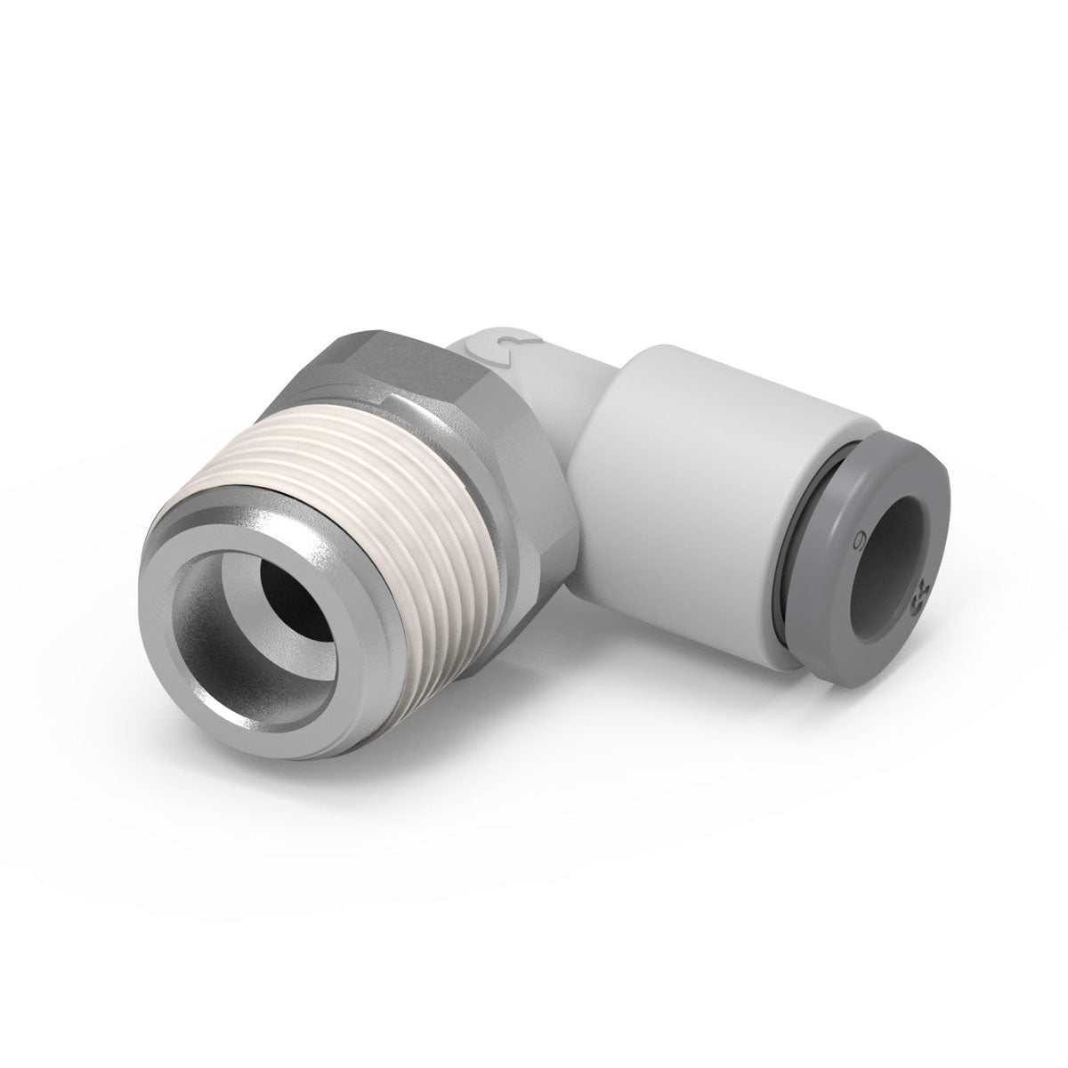 Camozzi G7520 10-1/2 - GripFit Push in fitting-swivel elbow-10mm tube-1/2 thread