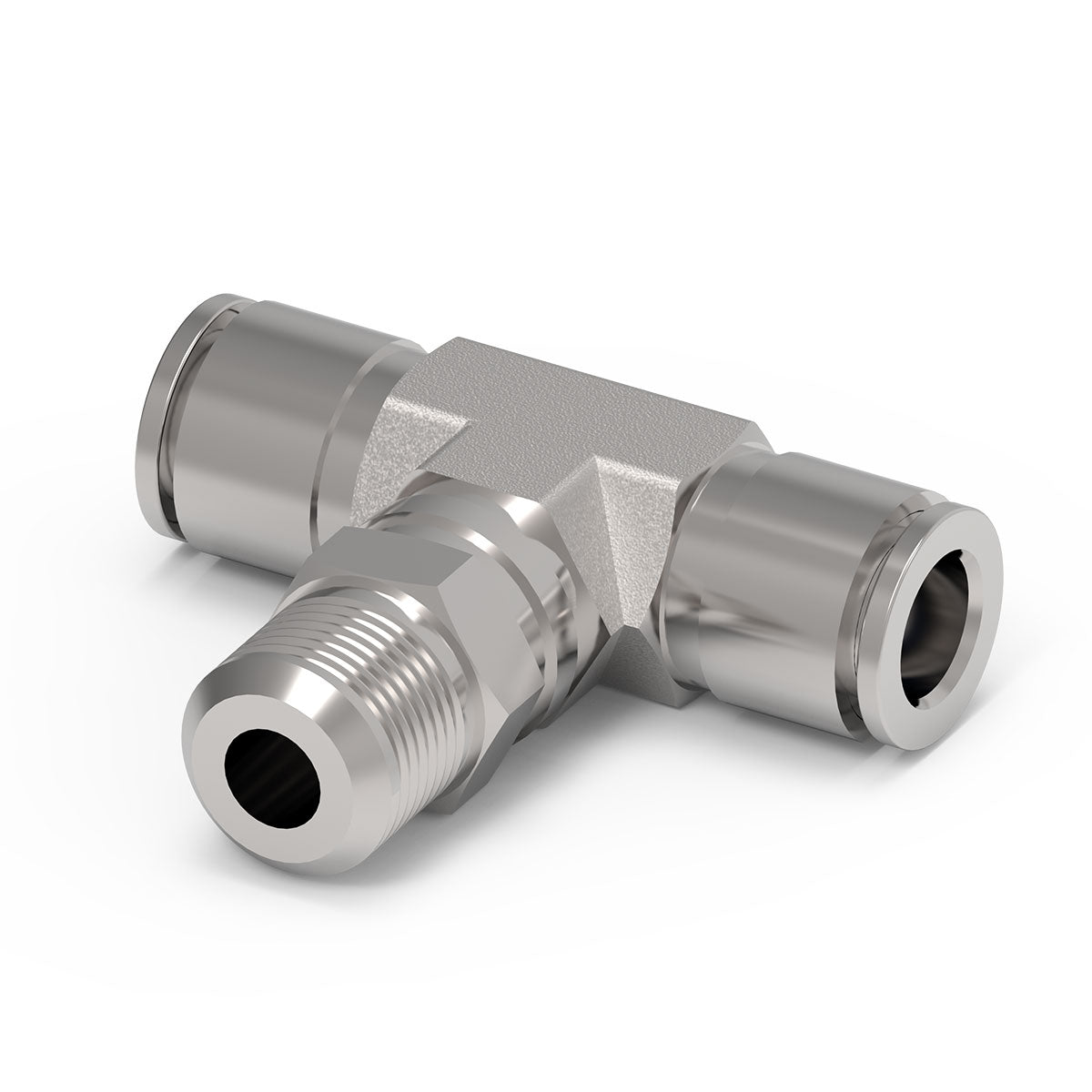 Camozzi X6430 4-1/4 - Push in fitting-swivel branch tee-4mm tube-1/4 thread-st/st