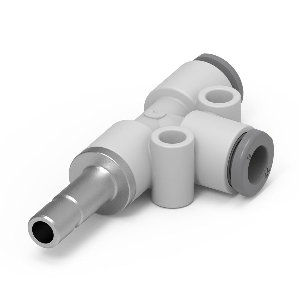 Camozzi G7445 4-4 - GripFit Push in fitting-plug in run tee-4mm-4mm tube