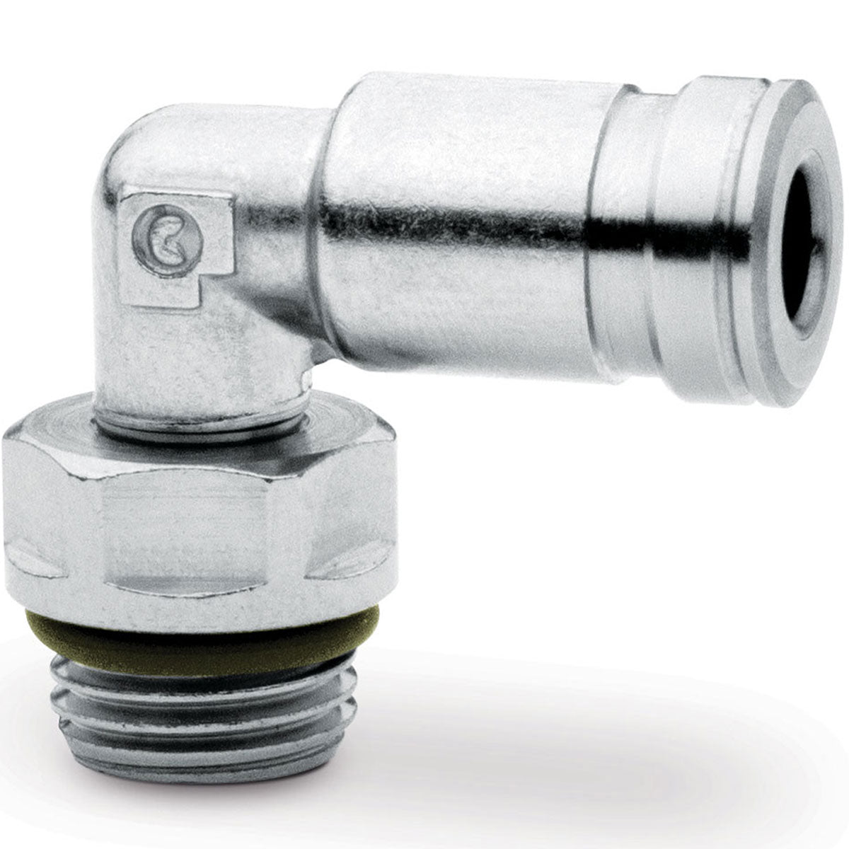 Camozzi H8522 8-1/8-V - Dual seal push in fitting-swivel elbow-8mm tube-1/8 thread