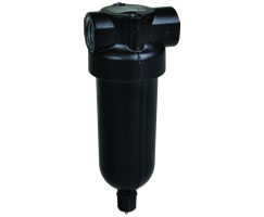 F07-100-M1MG, Miniature general purpose filter, G1/8, Manual drain, 5µm filter element