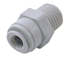 D24250418, Pneufit D Acetal push-in fitting, Adaptor, Straight, 1/4", 1/8" NPT