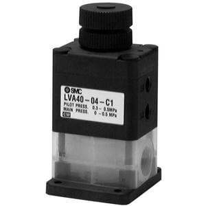 LVA41-04F-E, LVA, LVA, High Purity Chemical Valve, Air Operated, Threaded Ports, Single Type
